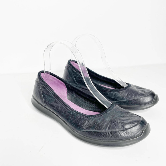 Ecco Shoes - ecco Sense Flat women's black leather comfort lightweight breathable 37 US 6 6.5